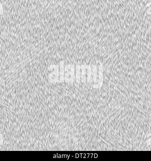kurzes weißes Fell Textur Stockfoto