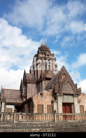 Schloss rockt Khmer-Kunst im antiken Stadt in Thailand Sakralbauten Stockfoto