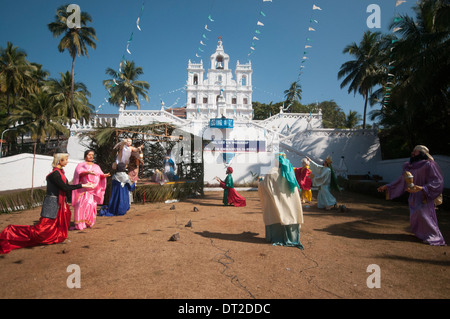 Our Lady of Immaculate Conception Church, Panjim, Goa ist einer der ältesten Kirchen in Goa, das aus dem Jahr 1540 existierte Stockfoto