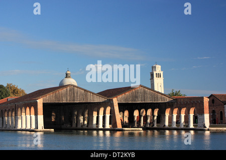 Le Gaggiandre all'Arsenale. Die alten venezianischen Werft Arsenale Stockfoto