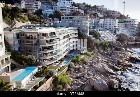 Bantry Bay am Meer Leben in Cape Town - Südafrika Stockfoto