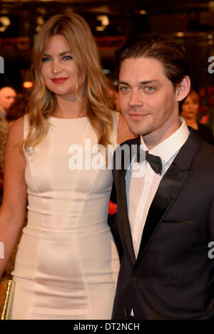 Jennifer Akerman und Tom Payne Teilnahme an "The Grand Budapest Hotel" premiere auf der 64. Internationalen Filmfestspiele Berlin / Berlinale 2014 am 6. Februar 2014 in Berlin, Deutschland. Stockfoto