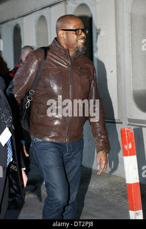 Berlin, Deutschland. 6. Februar 2014. Forest Whitaker kommt am Flughafen Berlin Tegel bei 64rd internationalen Filmfestspiele Berlin / Berlinale 2014 am 6. Februar 2014. Bildnachweis: Dpa picture Alliance/Alamy Live News Stockfoto