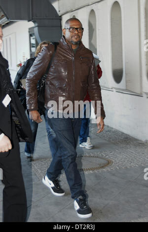 Berlin, Deutschland. 6. Februar 2014. Forest Whitaker kommt am Flughafen Berlin Tegel bei 64rd internationalen Filmfestspiele Berlin / Berlinale 2014 am 6. Februar 2014. Bildnachweis: Dpa picture Alliance/Alamy Live News Stockfoto