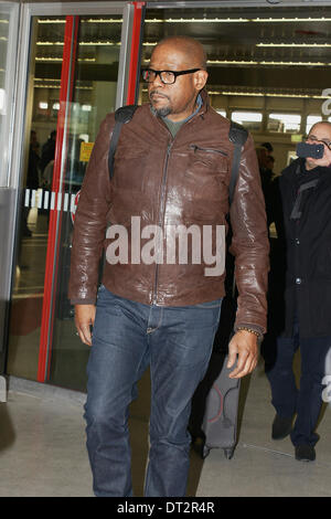 Berlin, Deutschland. 6. Februar 2014. Forest Whitaker kommt am Flughafen Berlin Tegel bei 64rd internationalen Filmfestspiele Berlin / Berlinale 2014 am 6. Februar 2014. Bildnachweis: Dpa picture Alliance/Alamy Live News Stockfoto