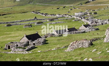 Die Straße im Dorf Bucht auf Hirta, St Kilda Stockfoto