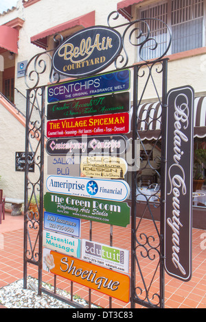 Florida Brevard County, Cocoa, historisches Cocoa Village, BellAir, Belair Courtyard, Downtown, District, Shopping Shopper Shopper Shopper Shop Shops Market Markets mar Stockfoto