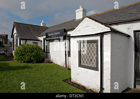 Die alte Schmiede in Gretna Green, Schottland Stockfoto