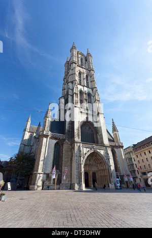 Saint Bavo-Kathedrale in Gent, Belgien. Stockfoto