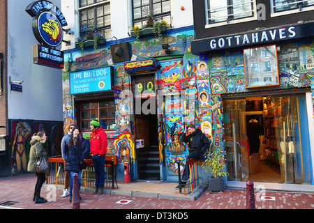 Bulldog-Coffeeshop, wo Drogen wie Marihuana legal, in Amsterdam, Holland verkauft werden Stockfoto