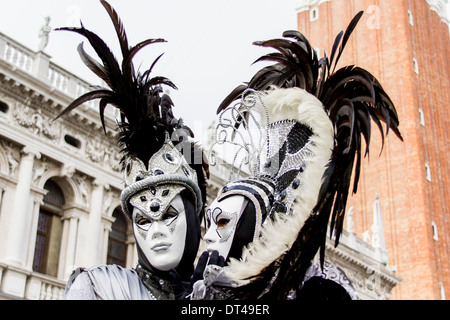 Venezianische Karnevalsmasken Stockfoto