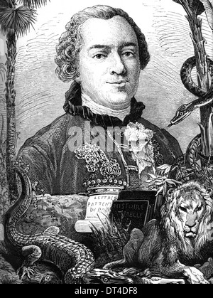 GEORGES-LOUIS LECLERC, Comte de Buffon (1707-1788), französischer Naturforscher Stockfoto