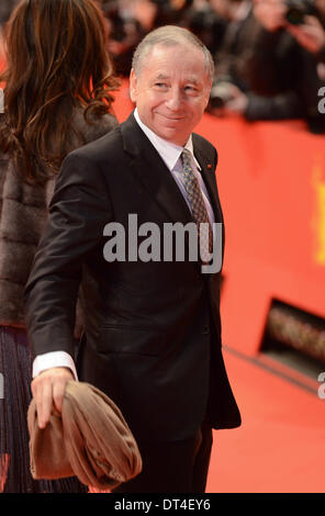 BERLIN, Deutschland, 8. Februar 2014. Jean Todt besucht die "The Monuments Men" Premiere auf den 64. jährlichen Berlinale International Film Festival im Berlinale-Palast am 8. Februar 2014 in Berlin, Deutschland. Bildnachweis: Janne Tervonen/Alamy Live-Nachrichten Stockfoto