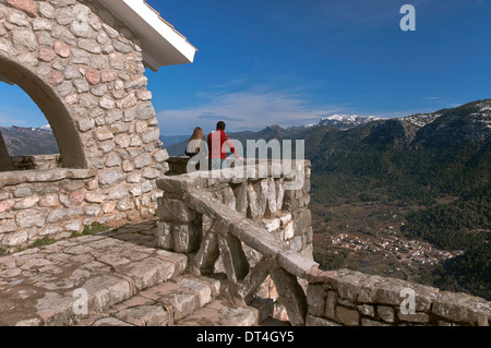 Balkon über das Tal des Guadalquivir Fluss, natürlichen Park Sierras de Cazorla Segura y Las Villas, Jaen, Spanien, Europa Stockfoto