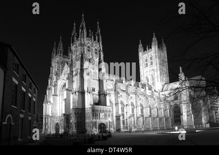 Westfassade und South Elevation, die Kathedrale von Canterbury, Grafschaft Stadt Canterbury, Kent, England, UK Stockfoto