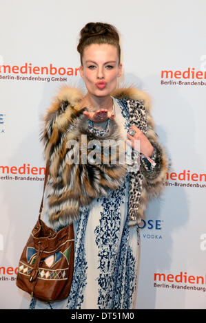 Berlin, Deutschland. 8. Februar 2014. Karolin Peiter Teilnahme an der Medienboard Berlin-Brandenburg-Rezeption auf der 64. Internationalen Filmfestspiele Berlin / Berlinale 2014 am 8. Februar 2014 in Berlin, Deutschland. © Dpa/Alamy Live-Nachrichten Stockfoto