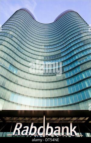 Außenansicht des Hauptquartiers der Rabobank in Utrecht, die Niederlande, 31. Januar 2014. Foto: Patrick van Katwijk / Niederlande und Frankreich; AUS Stockfoto
