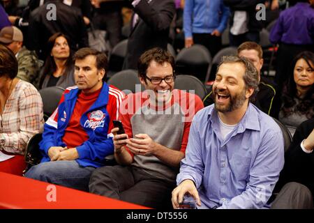 Los Angeles, Kalifornien, USA. 5. Februar 2014. Schauspieler Bill Hader in Anwesenheit während der NBA-Spiel zwischen den Los Angeles Clippers und die Miami Heat im Staples Center in Los Angeles, Kalifornien. Charles Baus/CSM/Alamy Live-Nachrichten Stockfoto