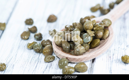 Kleinen Teil des erhaltenen Kapern (close-up erschossen) Stockfoto