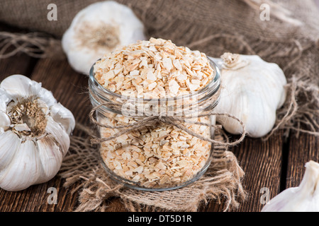 Kleine Portion Knoblauch Gewürz (close-up erschossen) Stockfoto