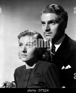 JOAN FONTAINE, Laurence Olivier, Rebecca, 1940 Stockfoto