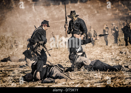 American Civil War Reenactment. Stockfoto