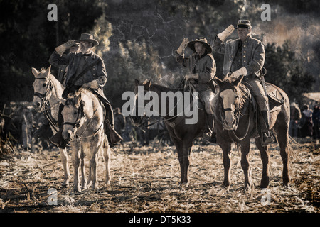 American Civil War Reenactment. Stockfoto