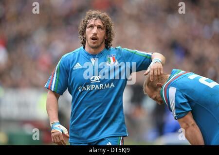 Stade de France, St. Denis, Frankreich. 9. Februar 2014. 6 Nationen International Rugby Union. Frankreich gegen Italien. Mauro Bergamasco (ita) Credit: Action Plus Sport/Alamy Live News Stockfoto