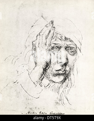 Selbstporträt von Albrecht Dürer ca. 1492 deutscher Künstler 1471-1528 Stockfoto