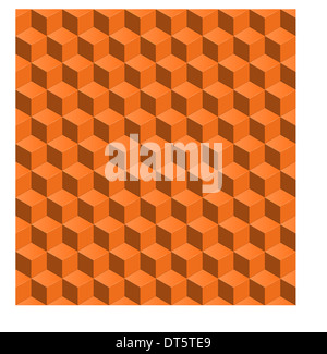 abstrakte nahtlose Backgroynd. 3D Würfel Stockfoto