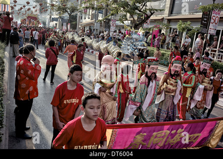 Chinesische Neujahrsparade. Hua hin Thailand S. E. Asien 2014 Stockfoto