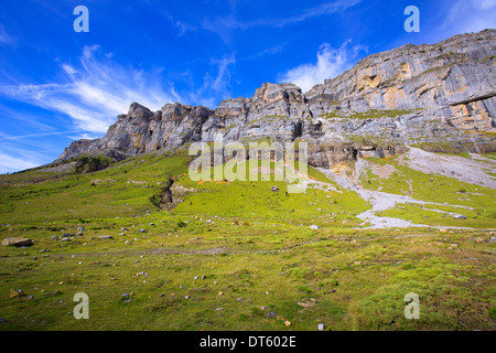 Circo de Soaso Monte Perdido im Ordesa-Tal bei Huesca Aragon Pyrenäen Spanien Stockfoto