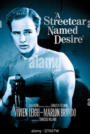MARLON BRANDO POSTER EIN STREETCAR NANNTE WUNSCH (1951) Stockfoto