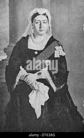 Königin Victoria ein Porträt im Jahre 1876. Porträt von Von Angeli. Aus dem Archiv des Pressedienstes Portrait (ehemals Presse-Portrait-Service). Stockfoto