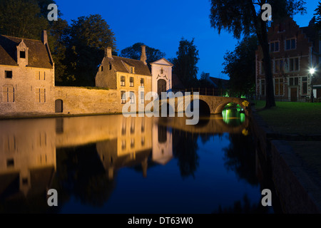 Begijnhof, Brügge, Belgien Stockfoto