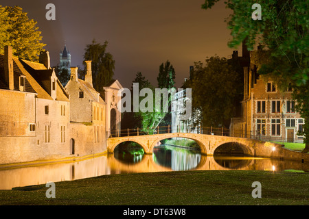 Begijnhof, Brügge, Belgien Stockfoto