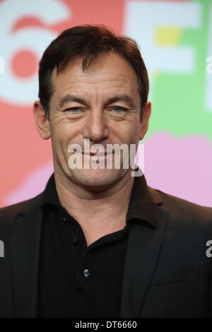 Berlin, Deutschland. 9. Februar 2014. Schauspieler Jason Isaacs besucht die Pressekonferenz "Dinge Menschen tun" während der 64. Internationalen Filmfestspiele Berlin aka Berlinale im Hotel Hyatt in Berlin, Deutschland, 9. Februar 2014. Foto: Hubert Boesl - Live News WIRE SERVICE/Dpa/Alamy Stockfoto