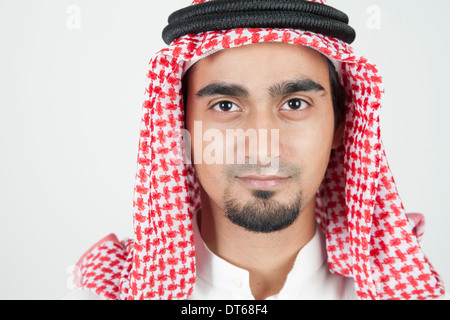 Nahaufnahme von einem jungen Araber Stockfoto