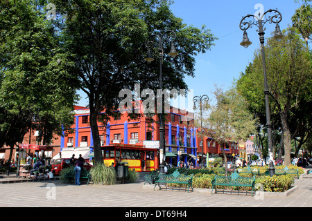 Hauptplatz in Coyoacán, Mexiko-Stadt, DF Stockfoto