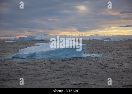 Eisberg entlang der antarktischen Halbinsel. Stockfoto