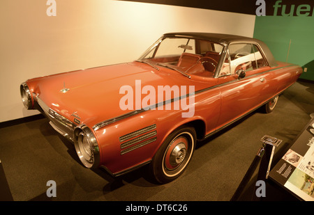 1963-Chrysler Turbine-Auto im Petersen Automotive Museum Stockfoto