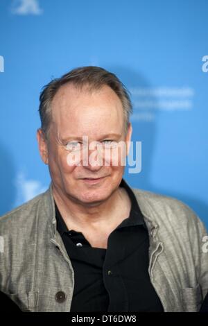 Berlin, Deutschland. 10. Februar 2014. Stellan Skarsgard besucht "Im Auftrag des Verschwindens" Fototermin während 64. Berlinale International Film Festival im Grand Hyatt Hotel am 10. Februar 2014 in Berlin, Deutschland. Goncalo Silva/NurPhoto/ZUMAPRESS.com/Alamy © Live-Nachrichten Stockfoto