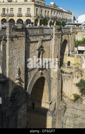 Puente Nuevo (neue Brücke) in Ronda Andalusien Spanien. Stockfoto