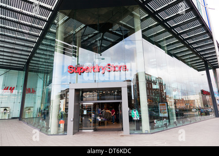 Superdry Store Shop vorderen Kleidung Eingang Kingston upon Hull, East Riding, Yorkshire, UK, England GB Stockfoto