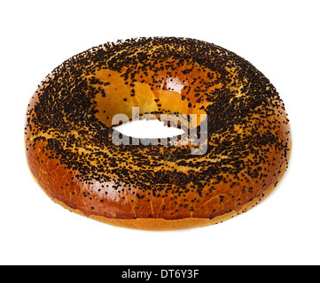 Bagel mit Mohn Stockfoto