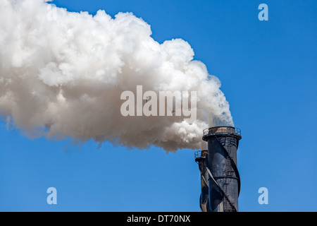 Zucker Mühle Rauch Stack Tully Stockfoto