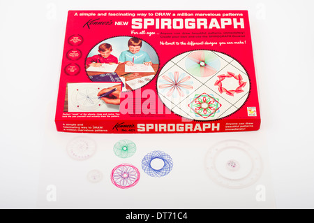 Spirograph geometrische Zeichnung Spielzeug von Kenner produziert 1967 Stockfoto