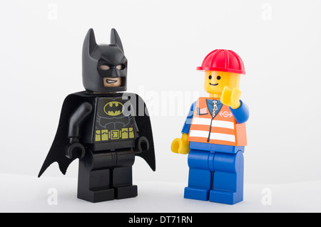 LEGO Minifigur von Lego Gruppe von Ole Kirk Christiansen erfunden gemacht Billund Dänemark Stockfoto