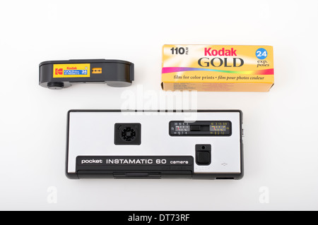 Kodak Instamatic 60 Filmkamera für 110 Format Film. Stockfoto