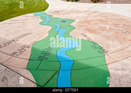 Fort Benton, Montana, oberen Missouri Breaks National Monument, Interpretive Center Stockfoto